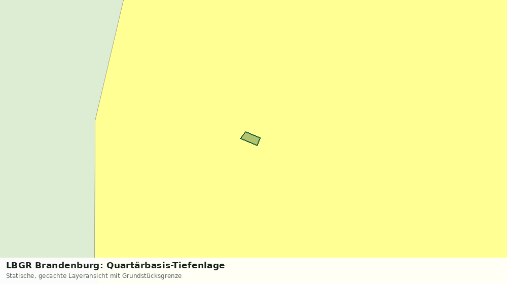 Statische Kartenansicht: LBGR Brandenburg: Quartärbasis-Tiefenlage
