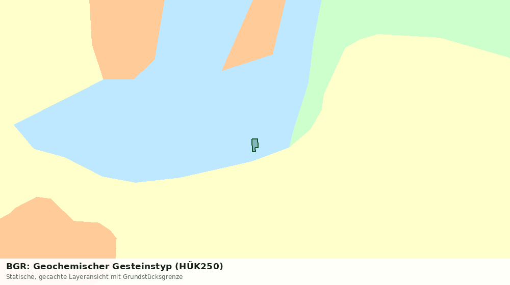 Statische Kartenansicht: BGR: Geochemischer Gesteinstyp (HÜK250)