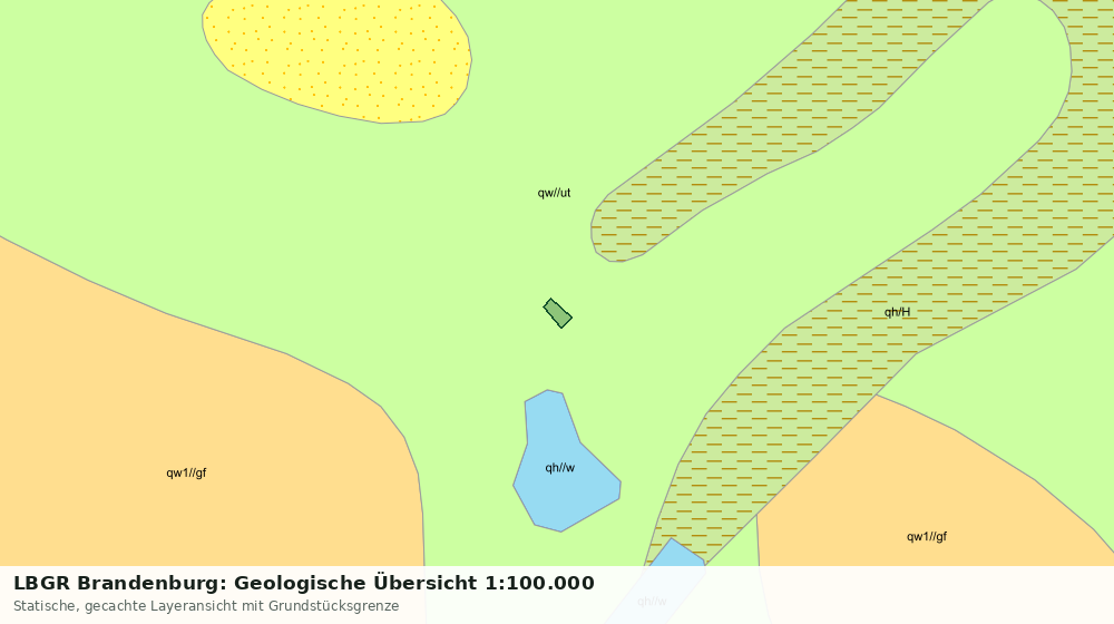 Statische Kartenansicht: LBGR Brandenburg: Geologische Übersicht 1:100.000