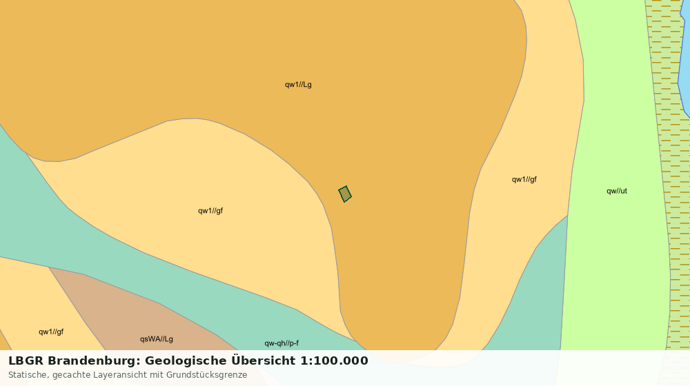 Statische Kartenansicht: LBGR Brandenburg: Geologische Übersicht 1:100.000