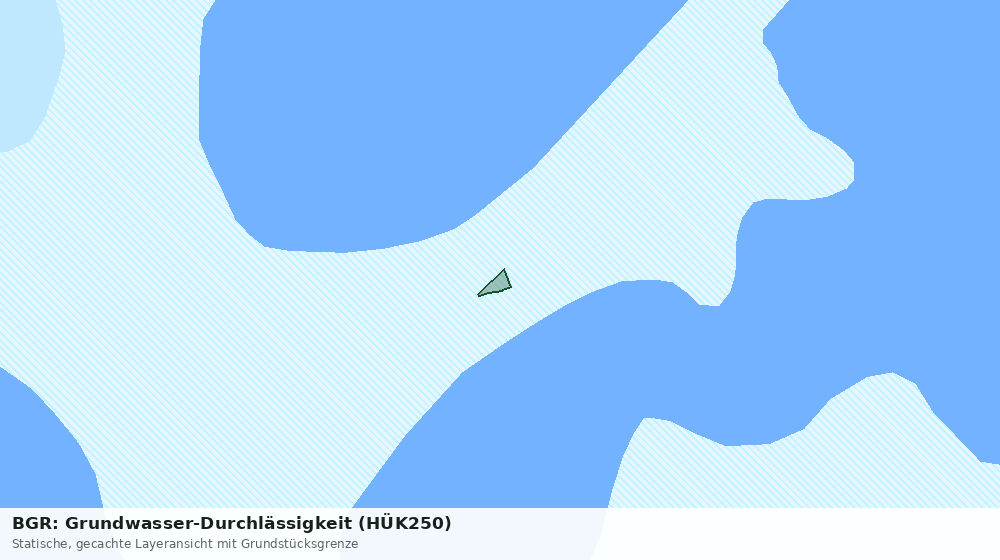 Statische Kartenansicht: BGR: Grundwasser-Durchlässigkeit (HÜK250)