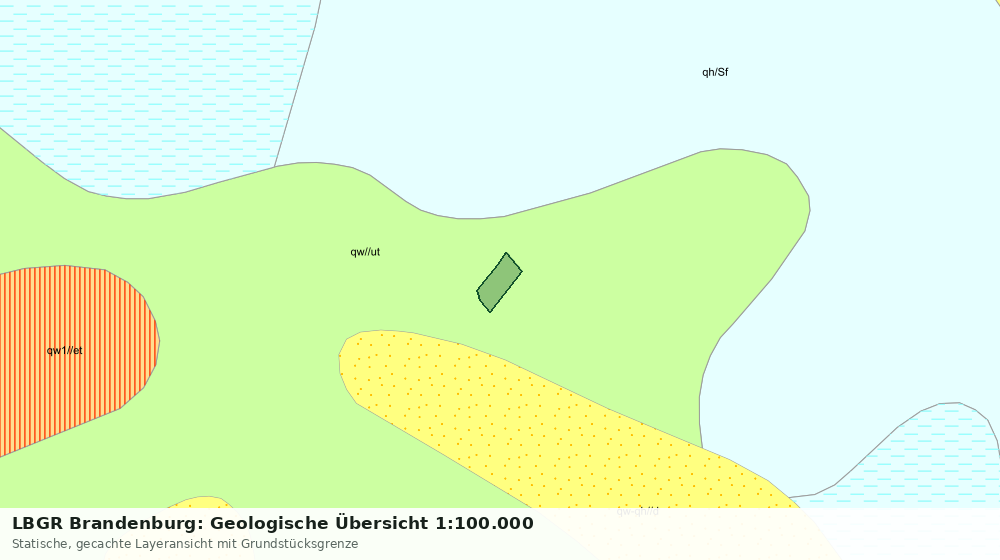 Statische Kartenansicht: LBGR Brandenburg: Geologische Übersicht 1:100.000