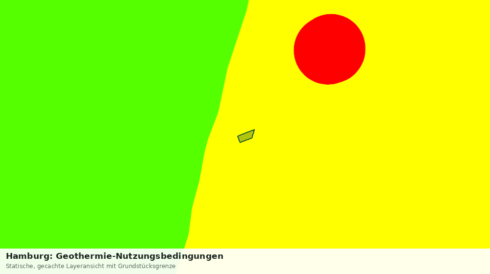 Statische Kartenansicht: Hamburg: Geothermie-Nutzungsbedingungen