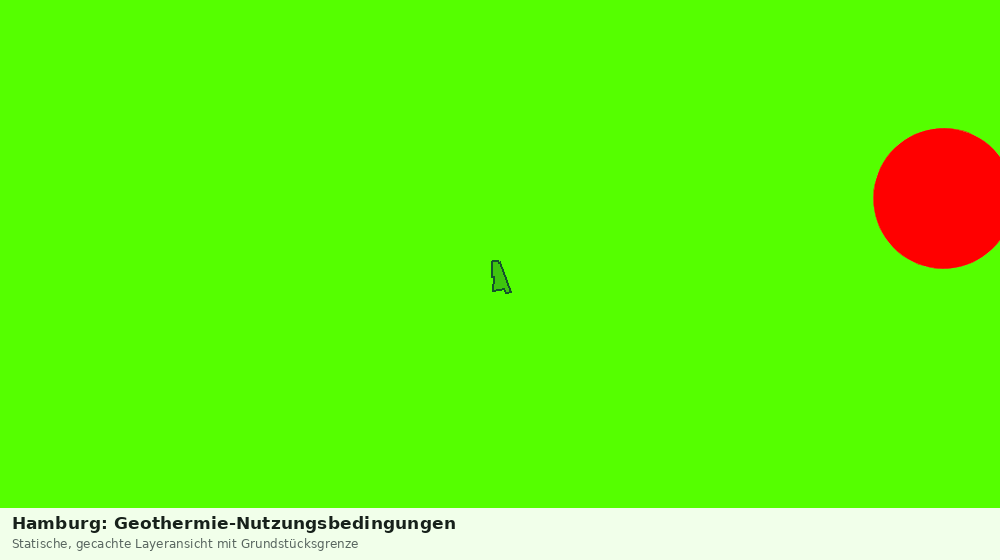 Statische Kartenansicht: Hamburg: Geothermie-Nutzungsbedingungen