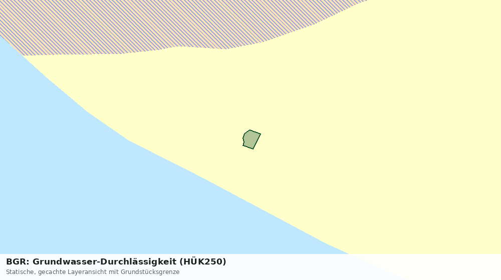 Statische Kartenansicht: BGR: Grundwasser-Durchlässigkeit (HÜK250)