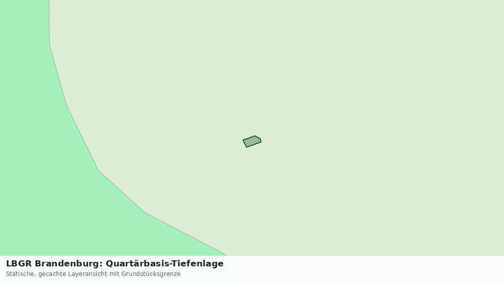 Statische Kartenansicht: LBGR Brandenburg: Quartärbasis-Tiefenlage