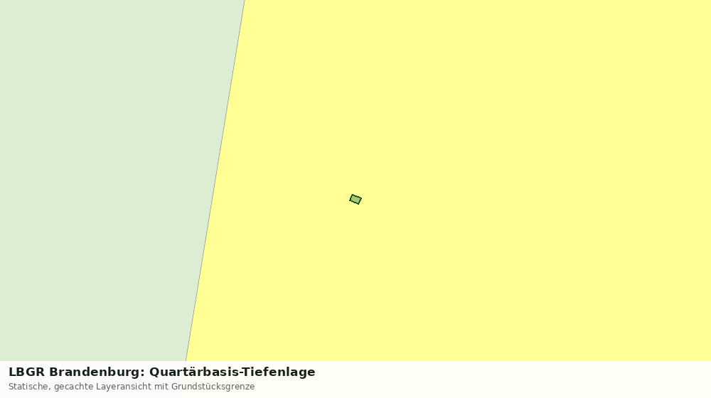 Statische Kartenansicht: LBGR Brandenburg: Quartärbasis-Tiefenlage