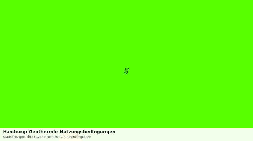 Statische Kartenansicht: Hamburg: Geothermie-Nutzungsbedingungen
