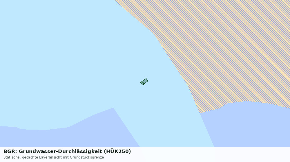 Statische Kartenansicht: BGR: Grundwasser-Durchlässigkeit (HÜK250)