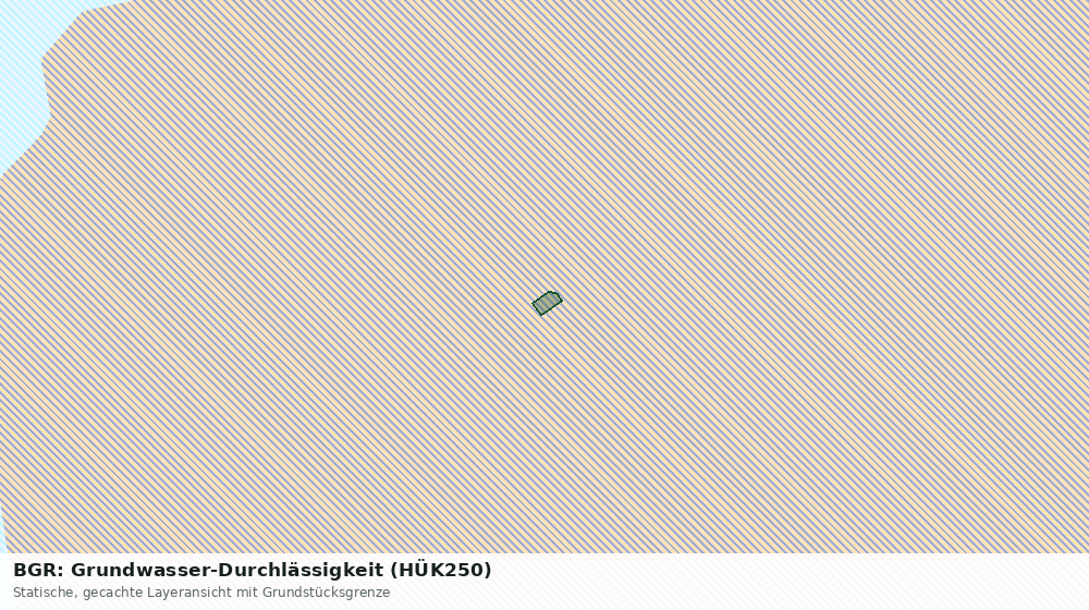 Statische Kartenansicht: BGR: Grundwasser-Durchlässigkeit (HÜK250)