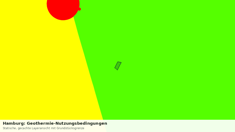 Statische Kartenansicht: Hamburg: Geothermie-Nutzungsbedingungen