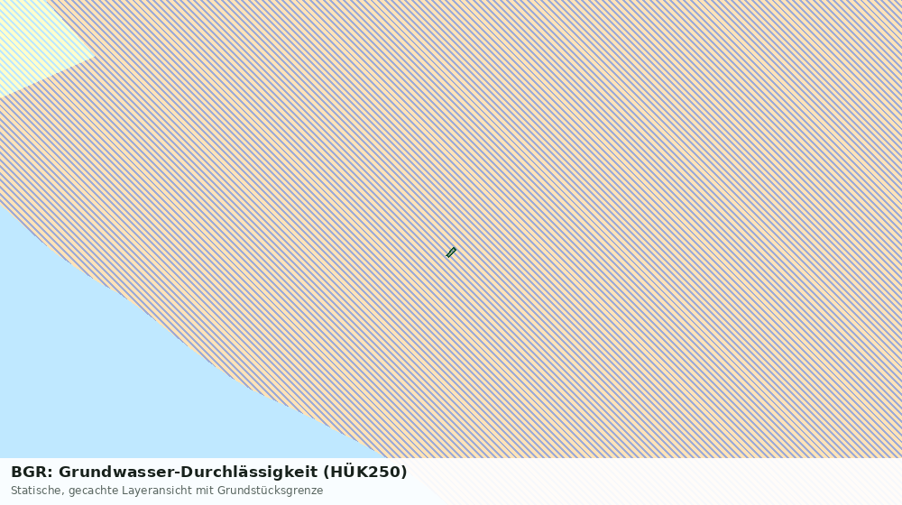 Statische Kartenansicht: BGR: Grundwasser-Durchlässigkeit (HÜK250)