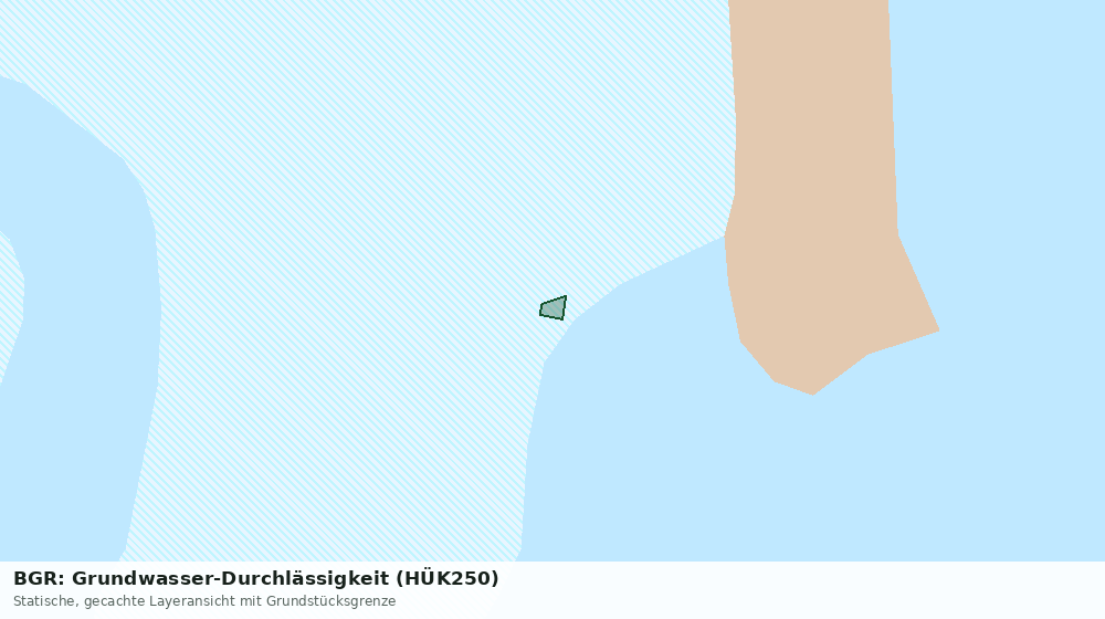 Statische Kartenansicht: BGR: Grundwasser-Durchlässigkeit (HÜK250)
