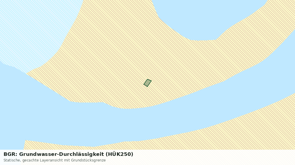 Statische Kartenansicht: BGR: Grundwasser-Durchlässigkeit (HÜK250)