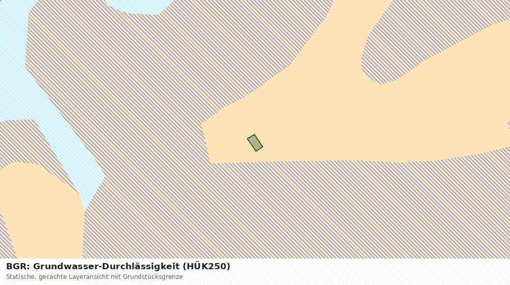 Statische Kartenansicht: BGR: Grundwasser-Durchlässigkeit (HÜK250)