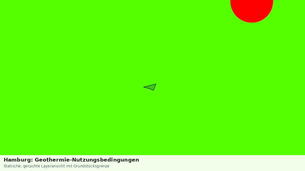 Statische Kartenansicht: Hamburg: Geothermie-Nutzungsbedingungen
