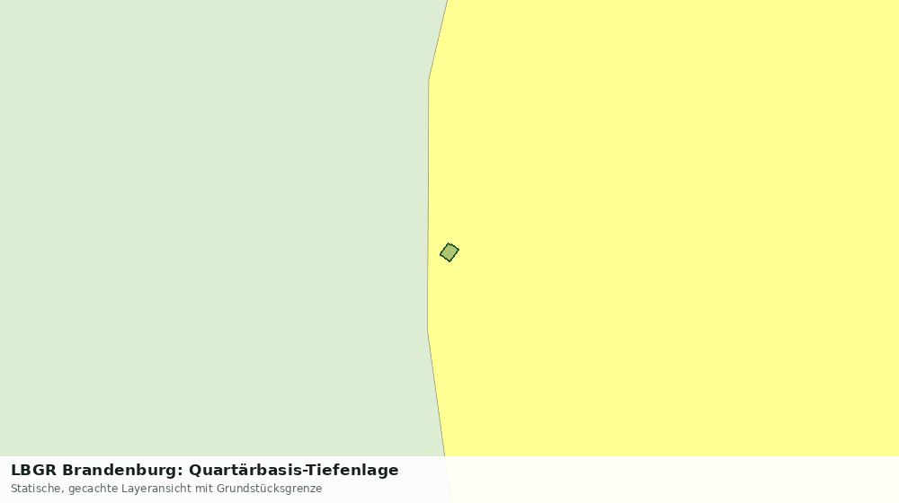 Statische Kartenansicht: LBGR Brandenburg: Quartärbasis-Tiefenlage