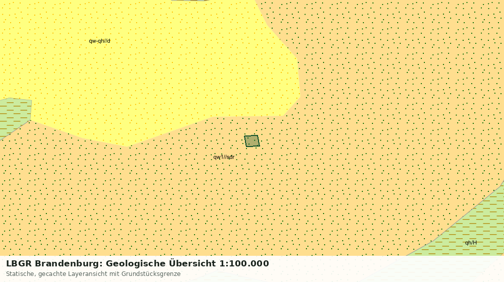 Statische Kartenansicht: LBGR Brandenburg: Geologische Übersicht 1:100.000
