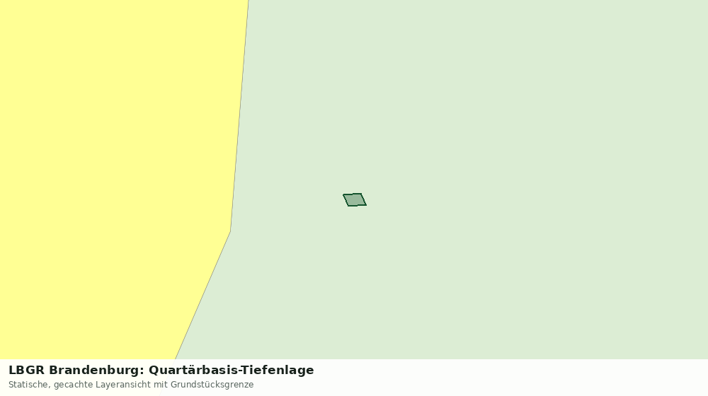 Statische Kartenansicht: LBGR Brandenburg: Quartärbasis-Tiefenlage