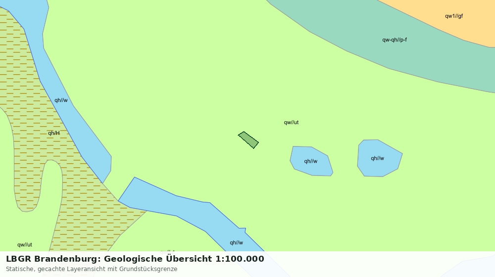 Statische Kartenansicht: LBGR Brandenburg: Geologische Übersicht 1:100.000