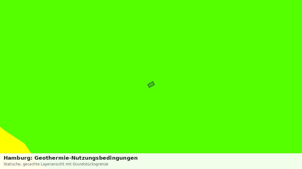 Statische Kartenansicht: Hamburg: Geothermie-Nutzungsbedingungen
