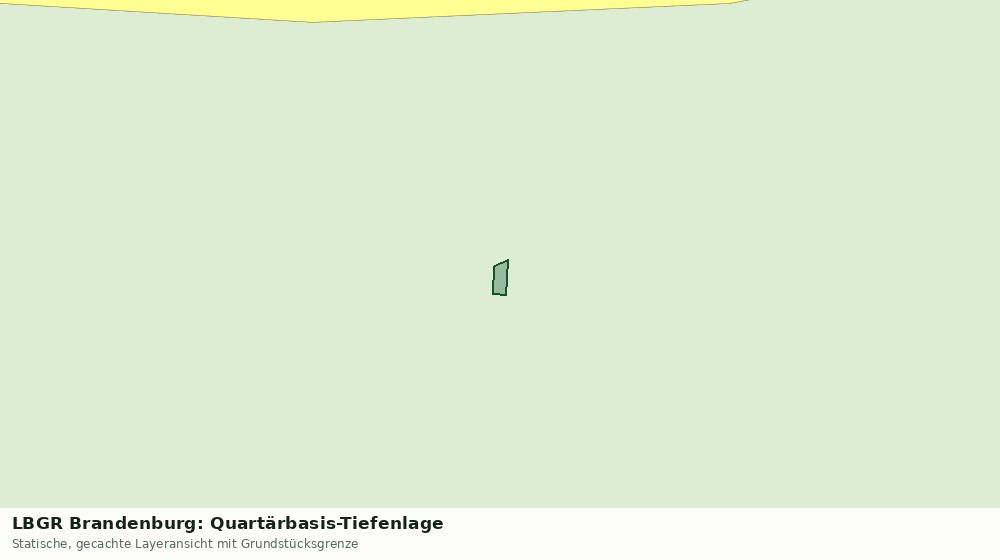Statische Kartenansicht: LBGR Brandenburg: Quartärbasis-Tiefenlage