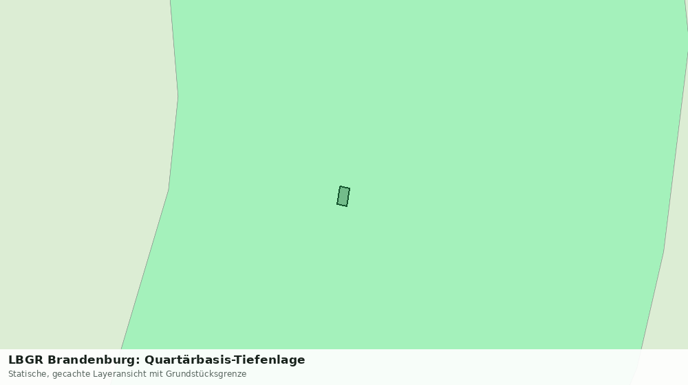 Statische Kartenansicht: LBGR Brandenburg: Quartärbasis-Tiefenlage