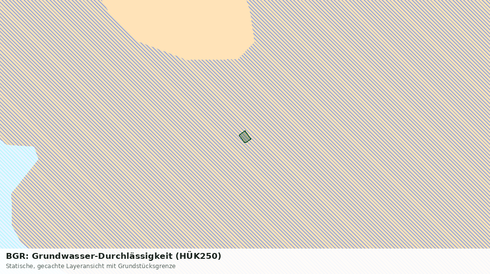 Statische Kartenansicht: BGR: Grundwasser-Durchlässigkeit (HÜK250)