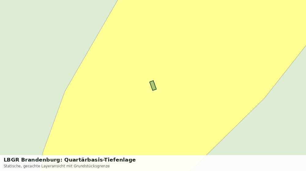 Statische Kartenansicht: LBGR Brandenburg: Quartärbasis-Tiefenlage