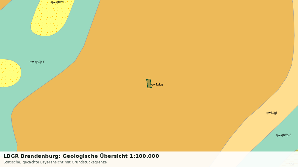 Statische Kartenansicht: LBGR Brandenburg: Geologische Übersicht 1:100.000