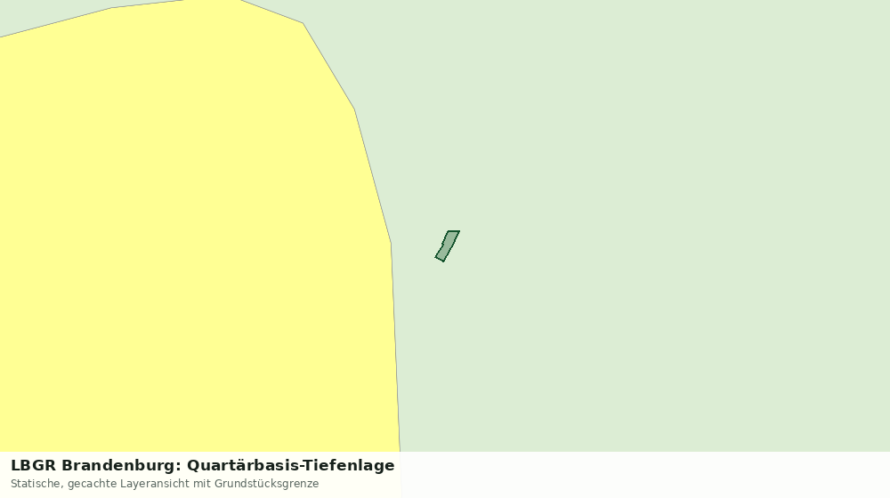 Statische Kartenansicht: LBGR Brandenburg: Quartärbasis-Tiefenlage