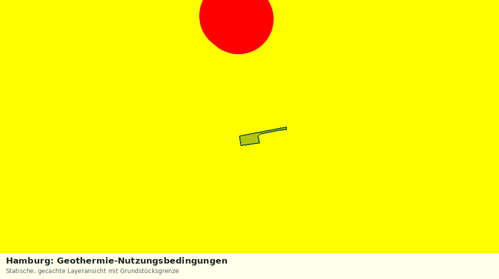 Statische Kartenansicht: Hamburg: Geothermie-Nutzungsbedingungen