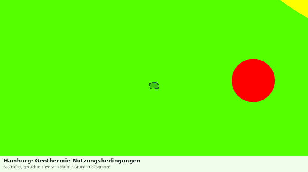 Statische Kartenansicht: Hamburg: Geothermie-Nutzungsbedingungen