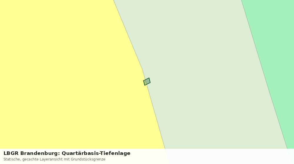 Statische Kartenansicht: LBGR Brandenburg: Quartärbasis-Tiefenlage