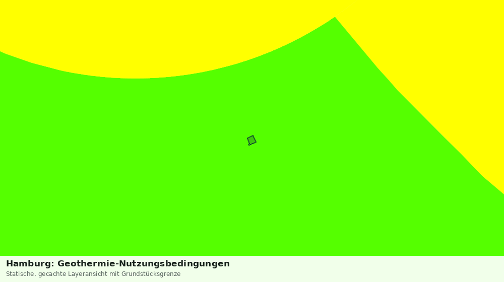 Statische Kartenansicht: Hamburg: Geothermie-Nutzungsbedingungen