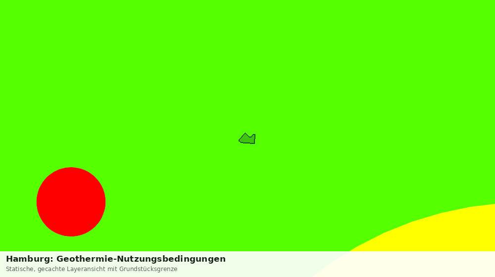Statische Kartenansicht: Hamburg: Geothermie-Nutzungsbedingungen
