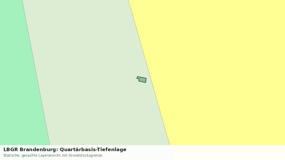 Statische Kartenansicht: LBGR Brandenburg: Quartärbasis-Tiefenlage