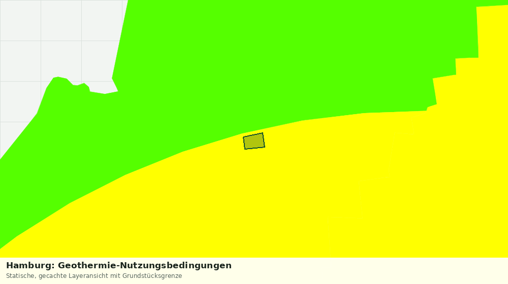 Statische Kartenansicht: Hamburg: Geothermie-Nutzungsbedingungen
