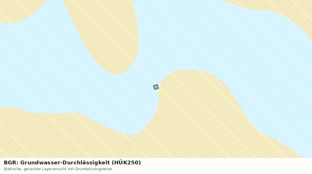 Statische Kartenansicht: BGR: Grundwasser-Durchlässigkeit (HÜK250)