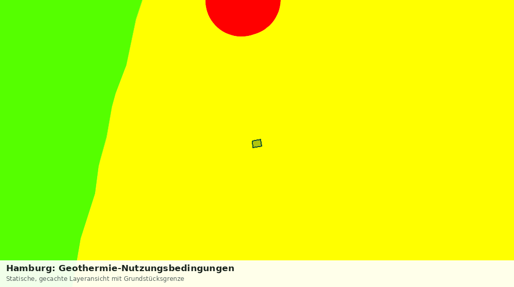 Statische Kartenansicht: Hamburg: Geothermie-Nutzungsbedingungen