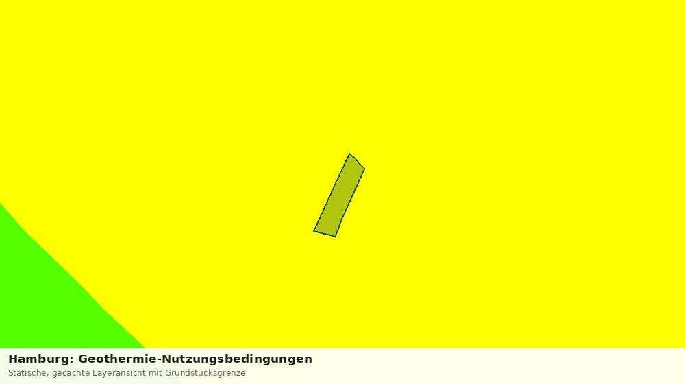 Statische Kartenansicht: Hamburg: Geothermie-Nutzungsbedingungen