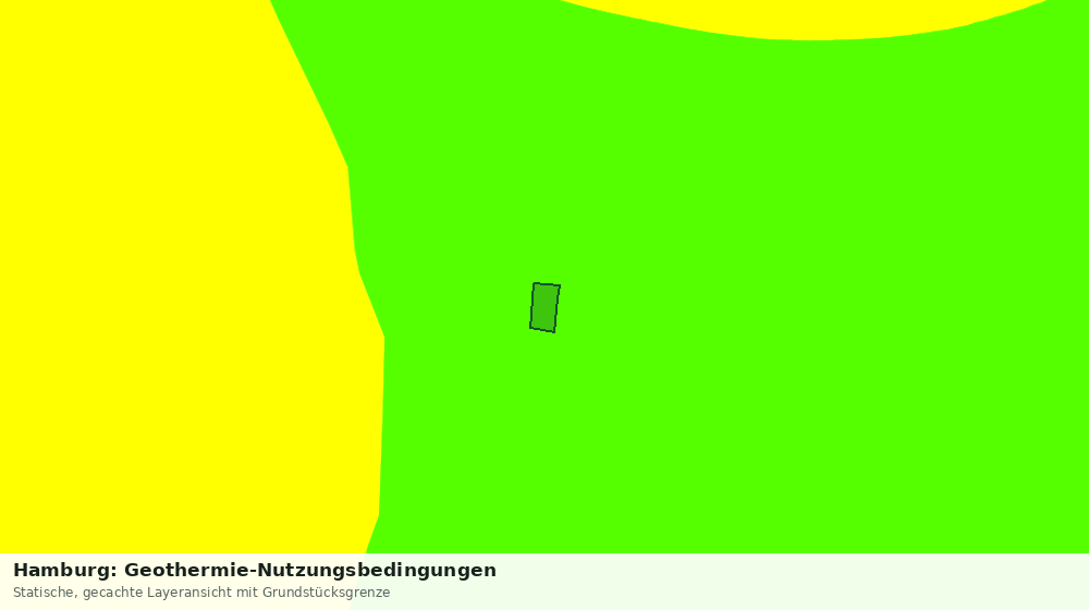 Statische Kartenansicht: Hamburg: Geothermie-Nutzungsbedingungen