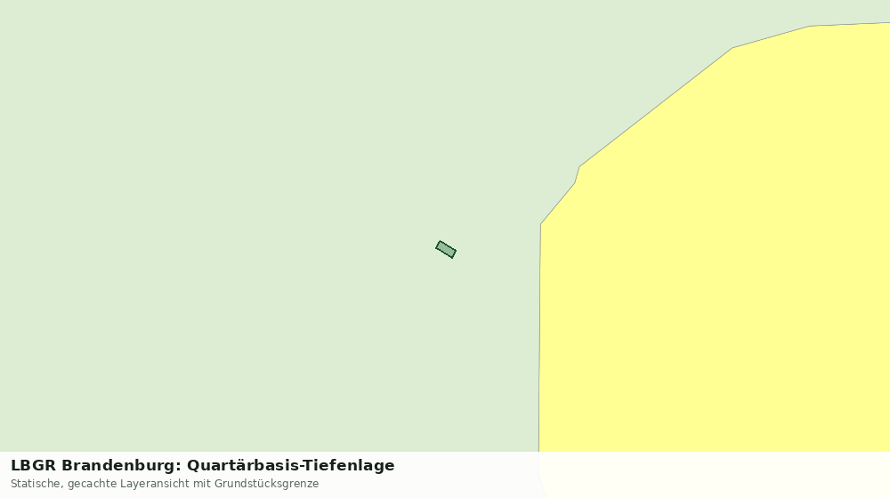 Statische Kartenansicht: LBGR Brandenburg: Quartärbasis-Tiefenlage