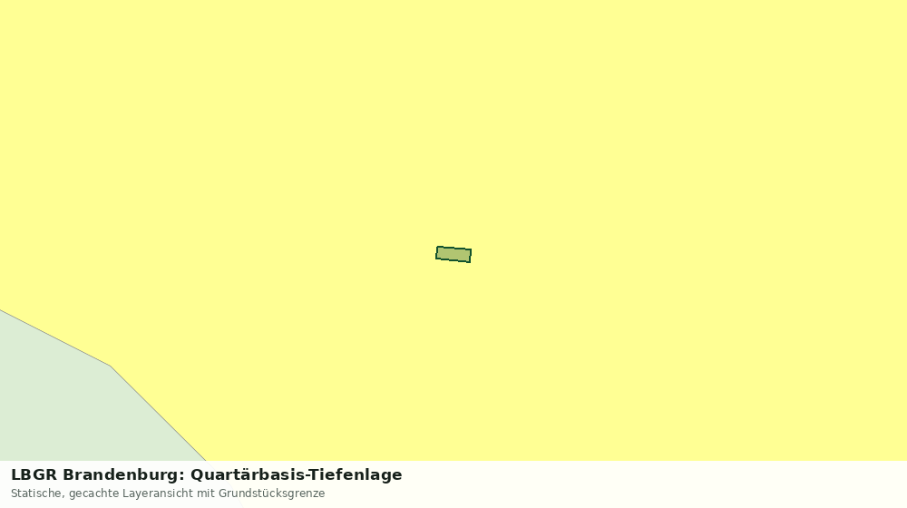 Statische Kartenansicht: LBGR Brandenburg: Quartärbasis-Tiefenlage