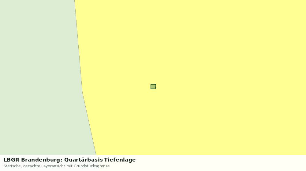 Statische Kartenansicht: LBGR Brandenburg: Quartärbasis-Tiefenlage