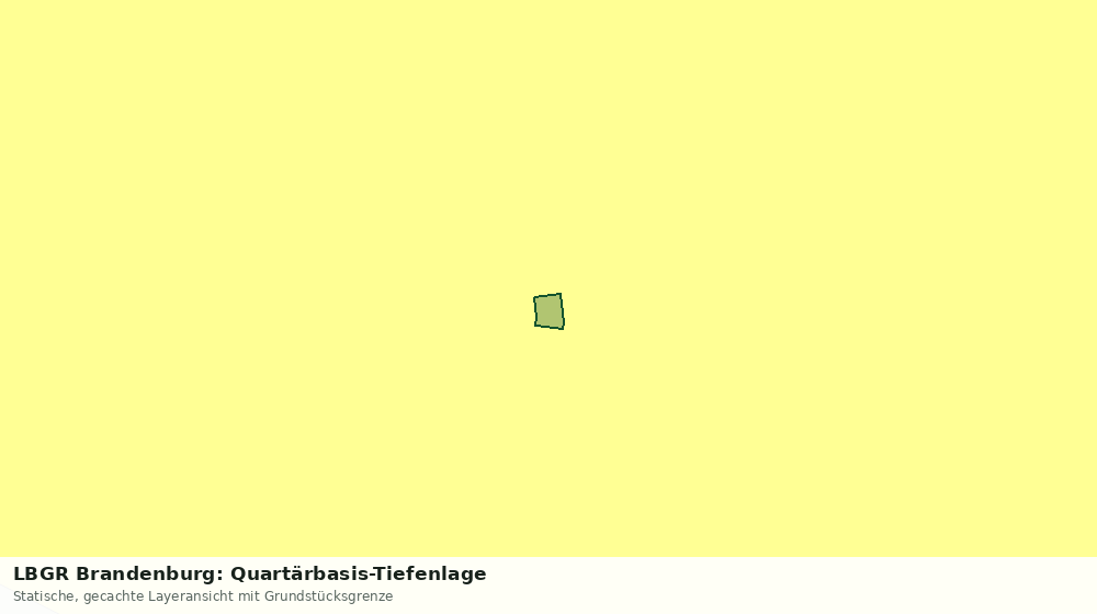 Statische Kartenansicht: LBGR Brandenburg: Quartärbasis-Tiefenlage