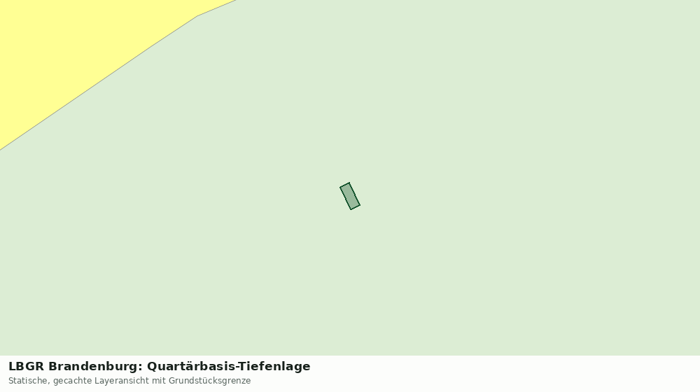 Statische Kartenansicht: LBGR Brandenburg: Quartärbasis-Tiefenlage