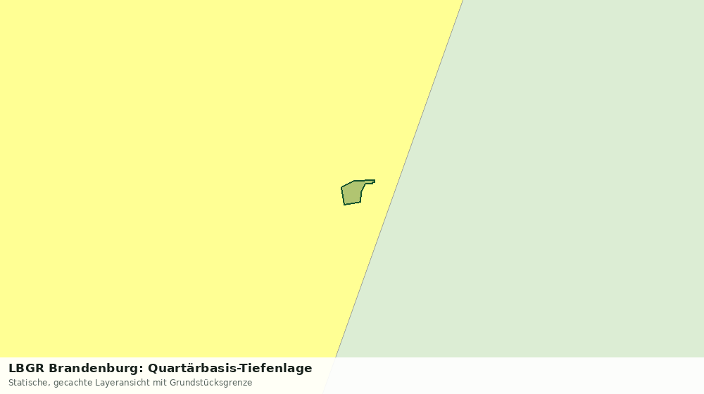 Statische Kartenansicht: LBGR Brandenburg: Quartärbasis-Tiefenlage