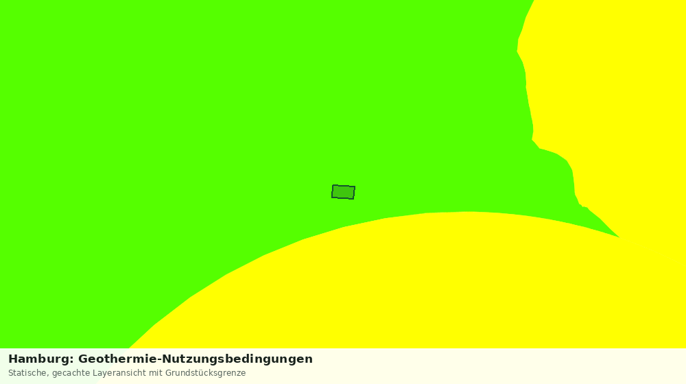 Statische Kartenansicht: Hamburg: Geothermie-Nutzungsbedingungen