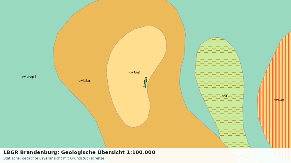 Statische Kartenansicht: LBGR Brandenburg: Geologische Übersicht 1:100.000